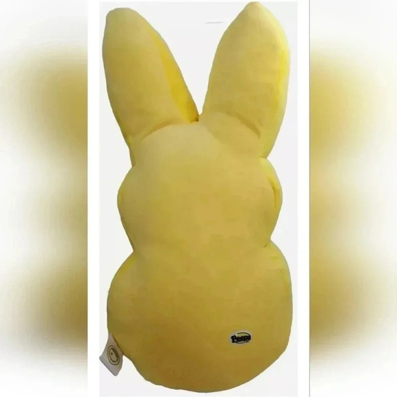 Peeps Bunny Rabbit Plush Yellow Easter Candy Stuffed Pillow Toy 2019 17" - Picture 2 of 5